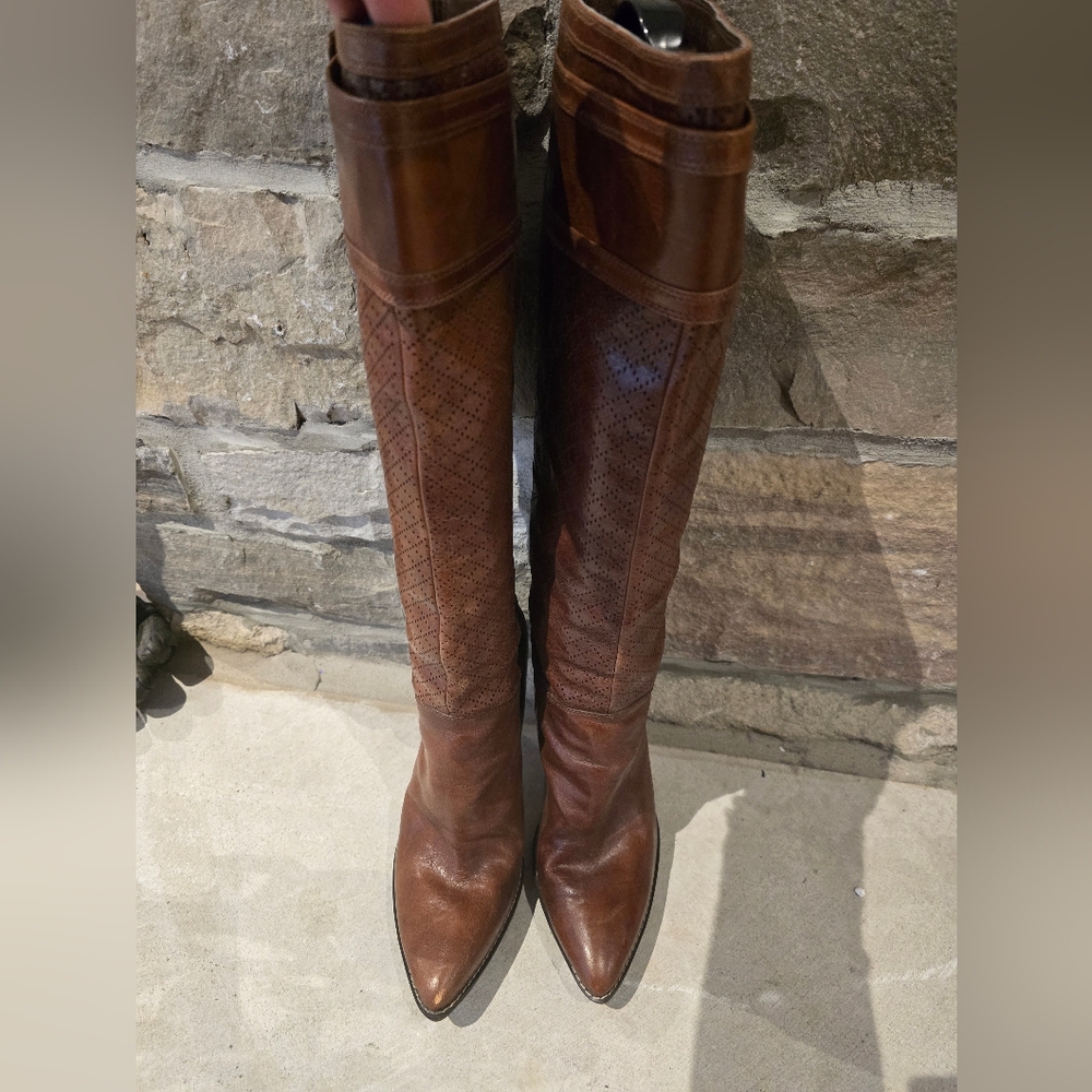 Brown Leather NINE WEST Women's Boots